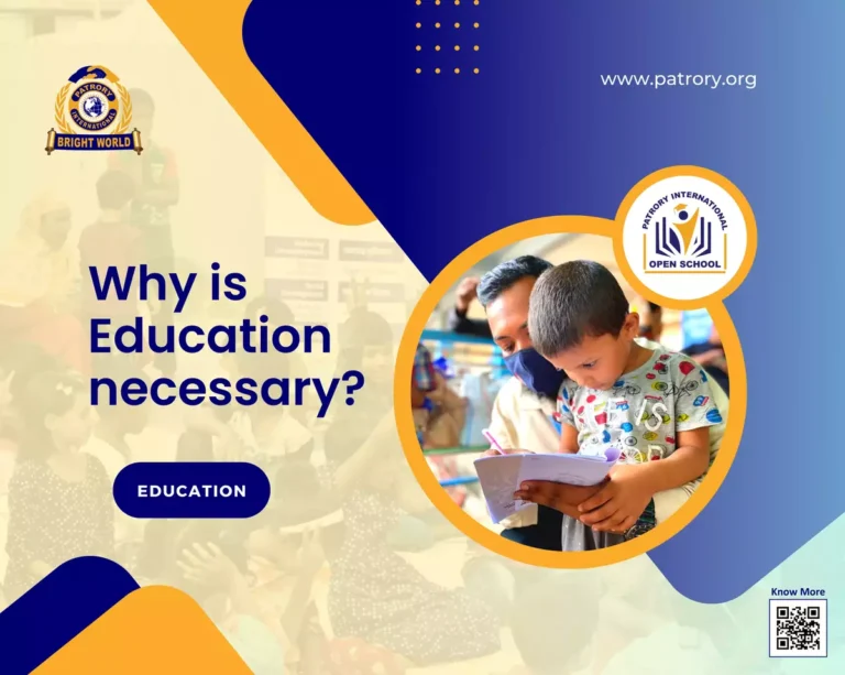 Why is Education Necessary?